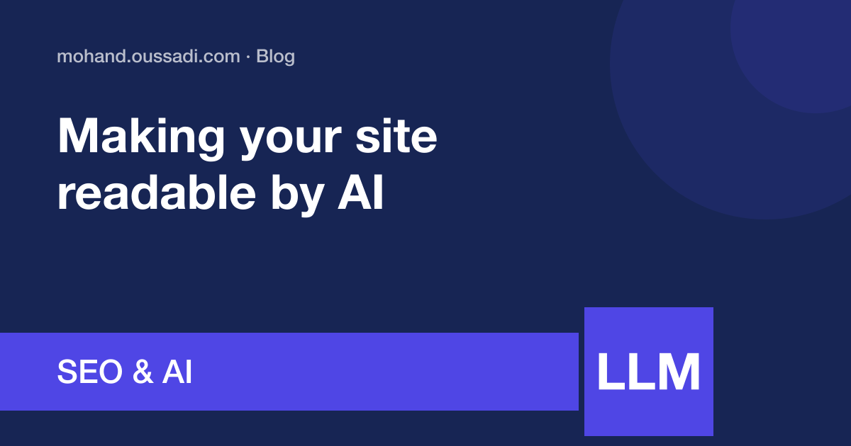 Making your website readable by AI: robots.txt, JSON-LD and llms.txt